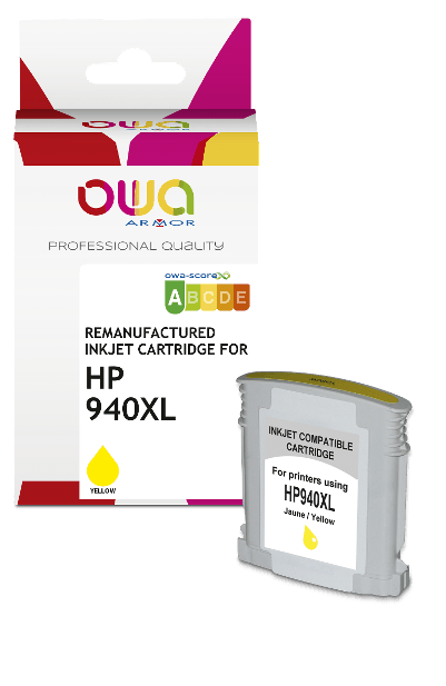 HP 940XL - cartouche d'encre remanufacturée OWA pour HP - haute capacité - Jaune - Cartouchify