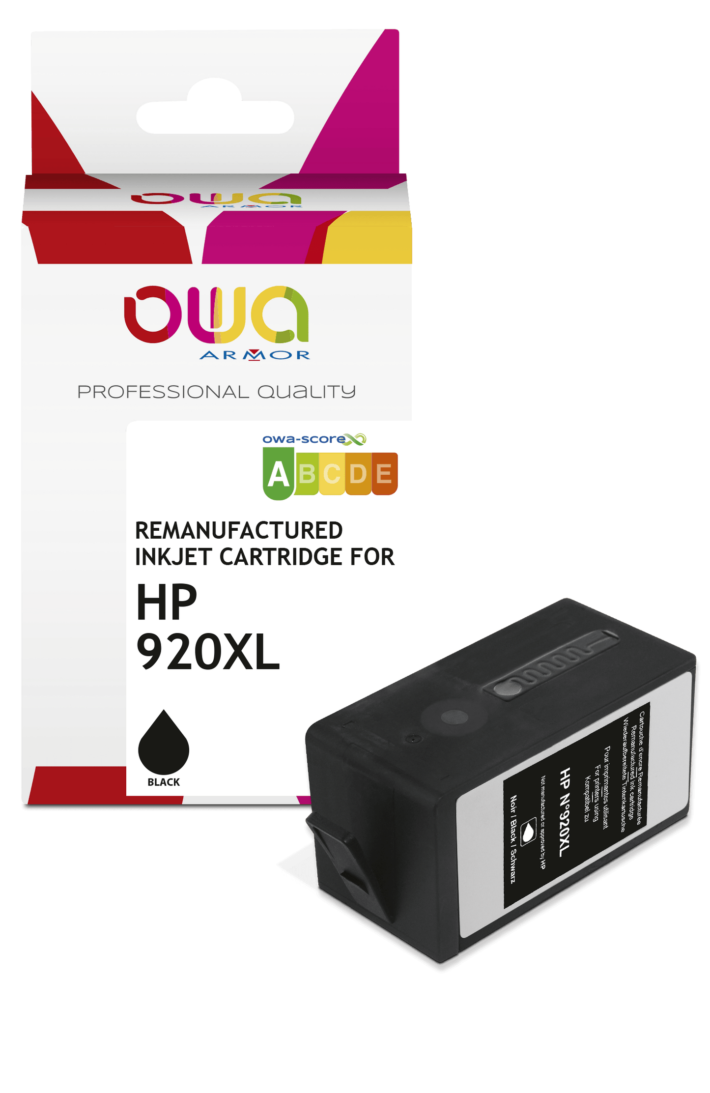 HP 920XL - cartouche d'encre remanufacturée OWA pour HP - haute capacité - Noir - Cartouchify