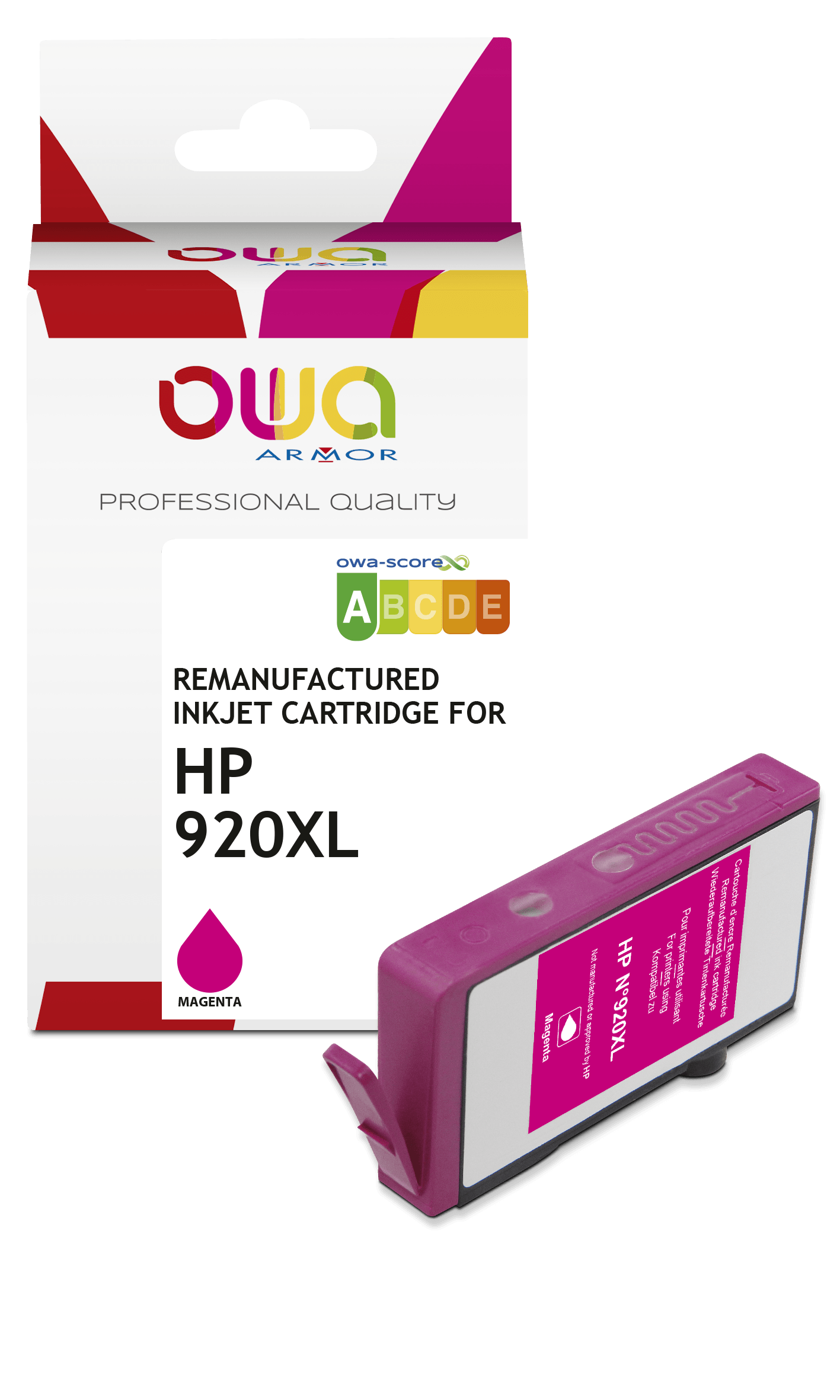 HP 920XL - cartouche d'encre remanufacturée OWA pour HP - haute capacité - Magenta - Cartouchify