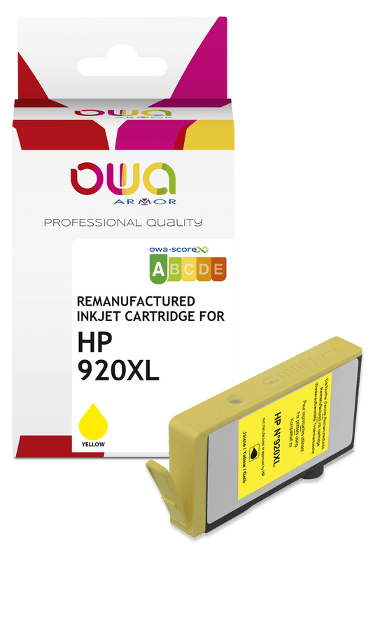 HP 920XL - cartouche d'encre remanufacturée OWA pour HP - haute capacité - Jaune - Cartouchify