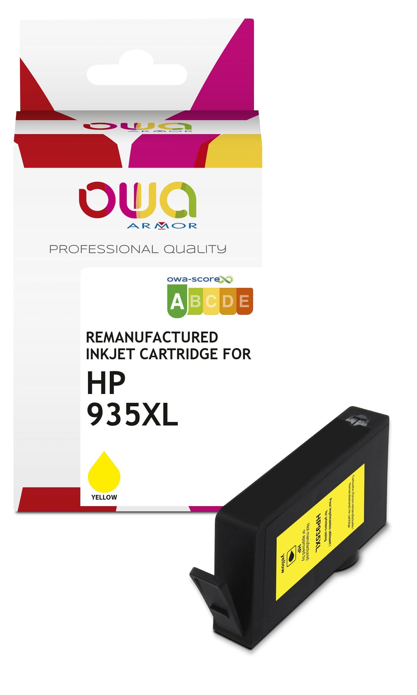 HP 935XL Y - cartouche d'encre remanufacturée OWA pour HP - haute capacité - Jaune - Cartouchify