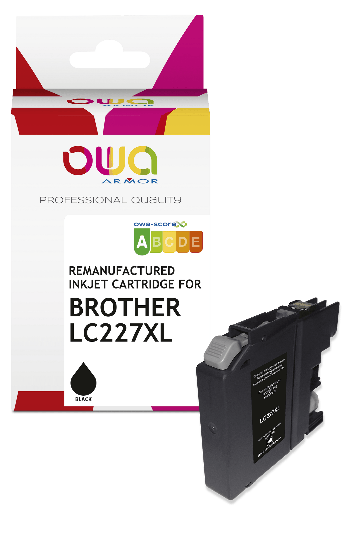 BROTHER LC-227 XL - cartouche d'encre remanufacturée OWA pour BROTHER - haute capacité - Noir - Cartouchify