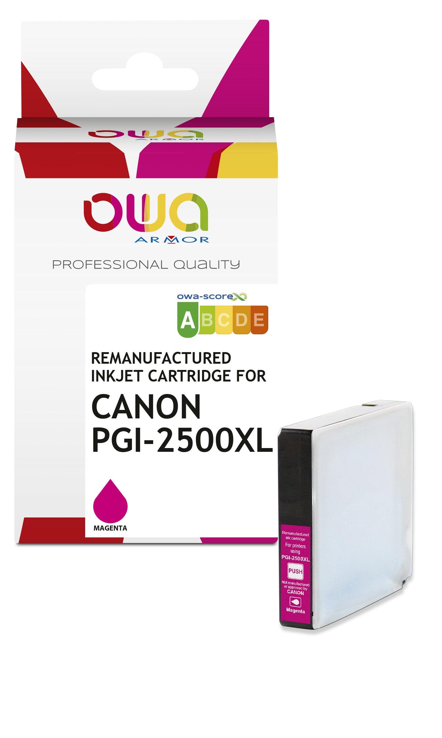 CANON PGI-2500XL - cartouche d'encre remanufacturée OWA pour CANON - haute capacité - Magenta - Cartouchify