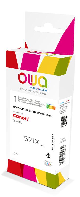 CANON CLI-571XL - cartouche d'encre remanufacturée OWA pour CANON - haute capacité - Noir Photo - Cartouchify