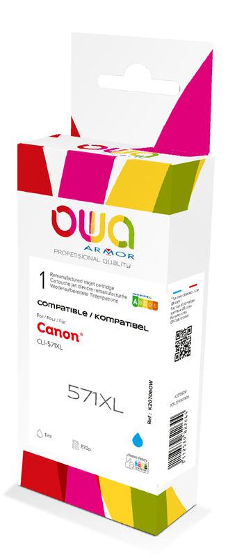 CANON CLi-571XL - cartouche d'encre remanufacturée OWA pour CANON - haute capacité - Cyan - Cartouchify
