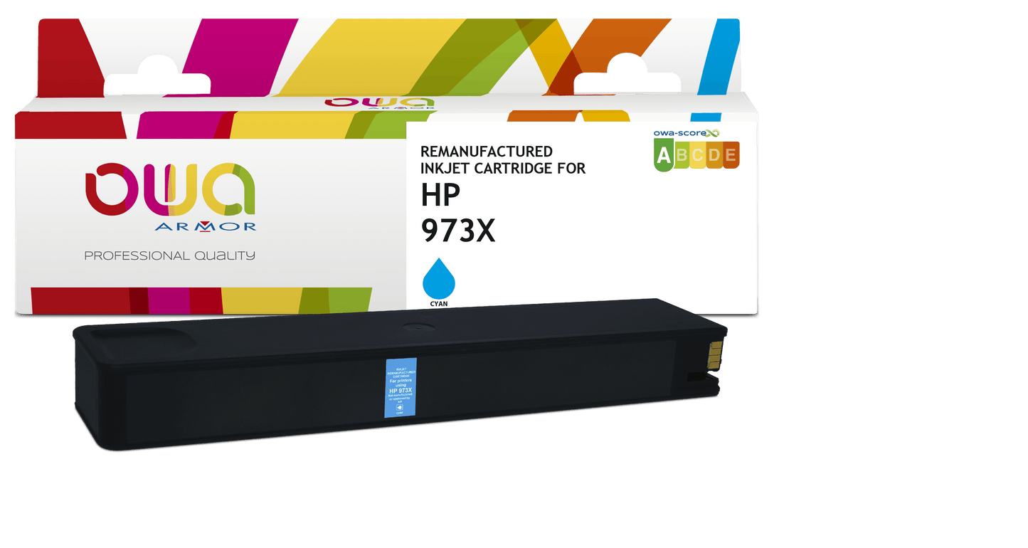 HP 973X - cartouche d'encre remanufacturée OWA pour HP - Cyan - Cartouchify