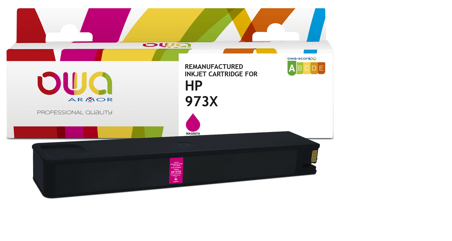 HP 973X - cartouche d'encre remanufacturée OWA pour HP - Jaune - Cartouchify