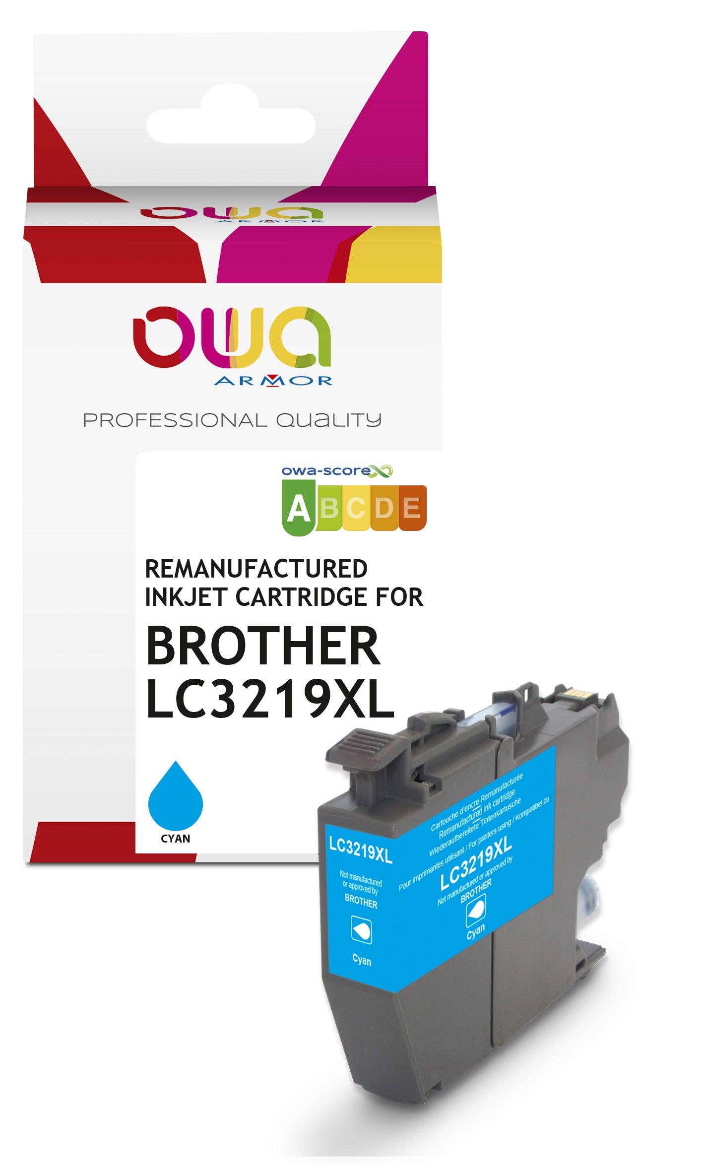 BROTHER LC-3219XL - cartouche d'encre remanufacturée OWA pour BROTHER - haute capacité - Cyan - Cartouchify