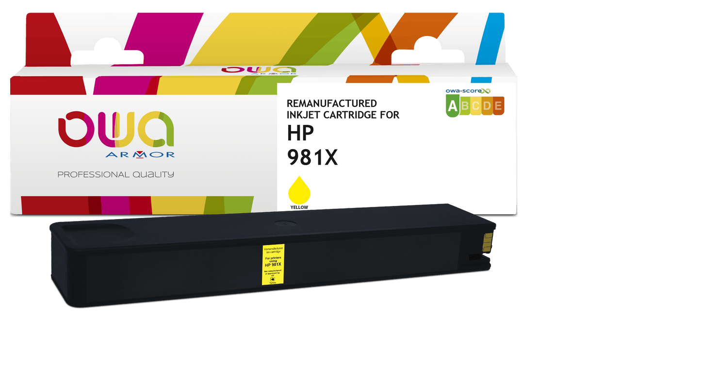 HP 981X - cartouche d'encre remanufacturée OWA pour HP - haute capacité - Jaune - Cartouchify