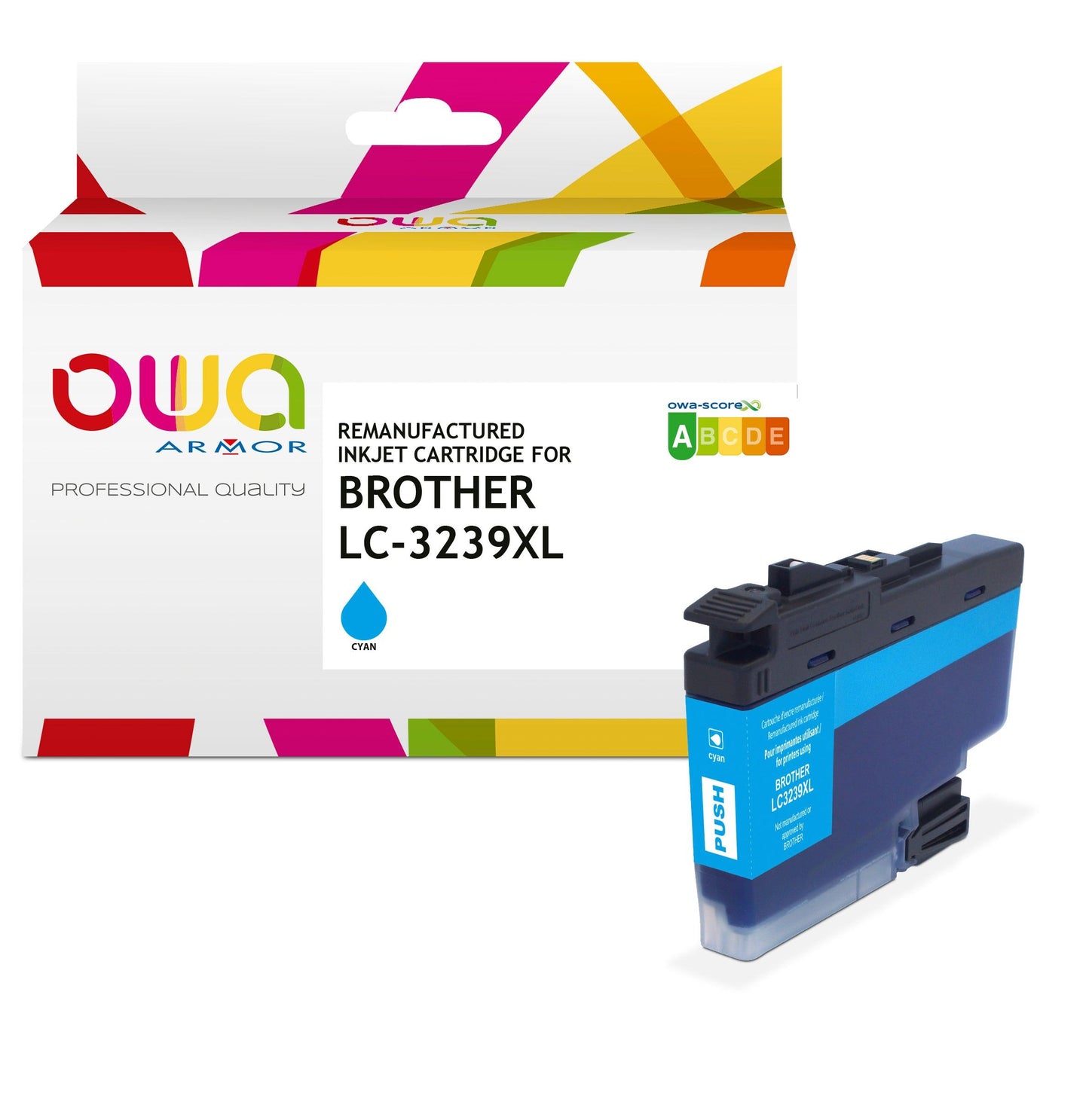 BROTHER LC3239XL - cartouche d'encre remanufacturée OWA pour BROTHER - haute capacité - Cyan - Cartouchify