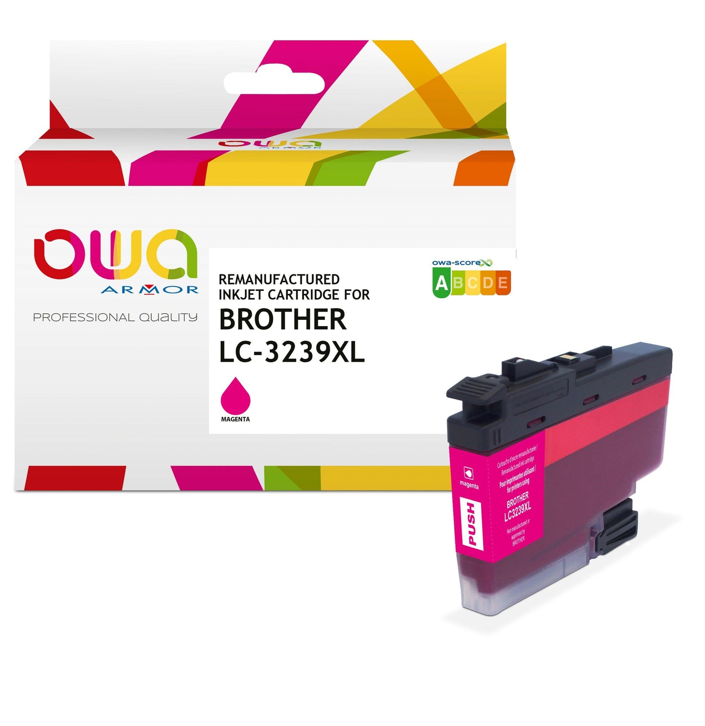 BROTHER LC3239XL - cartouche d'encre remanufacturée OWA pour BROTHER - haute capacité - Magenta - Cartouchify