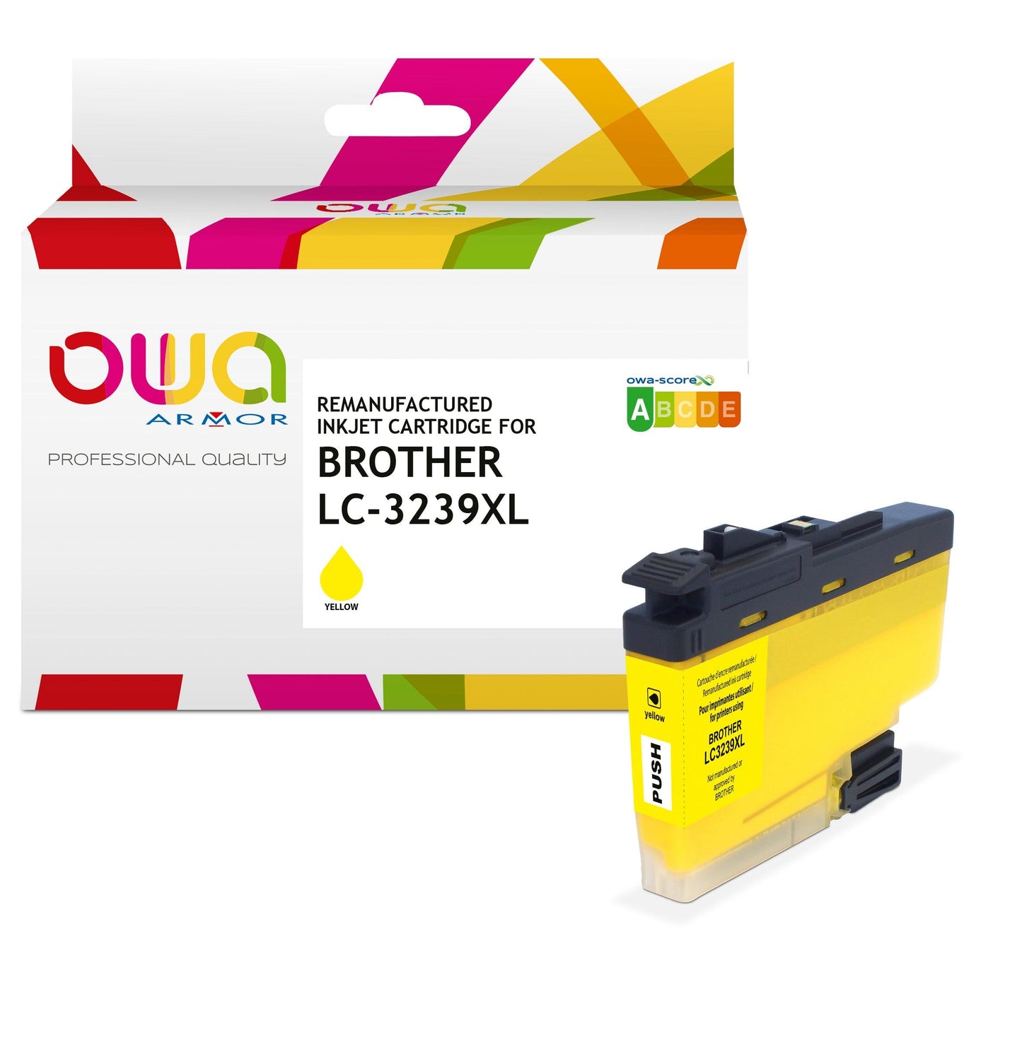 BROTHER LC3239XL - cartouche d'encre remanufacturée OWA pour BROTHER - haute capacité - Jaune - Cartouchify