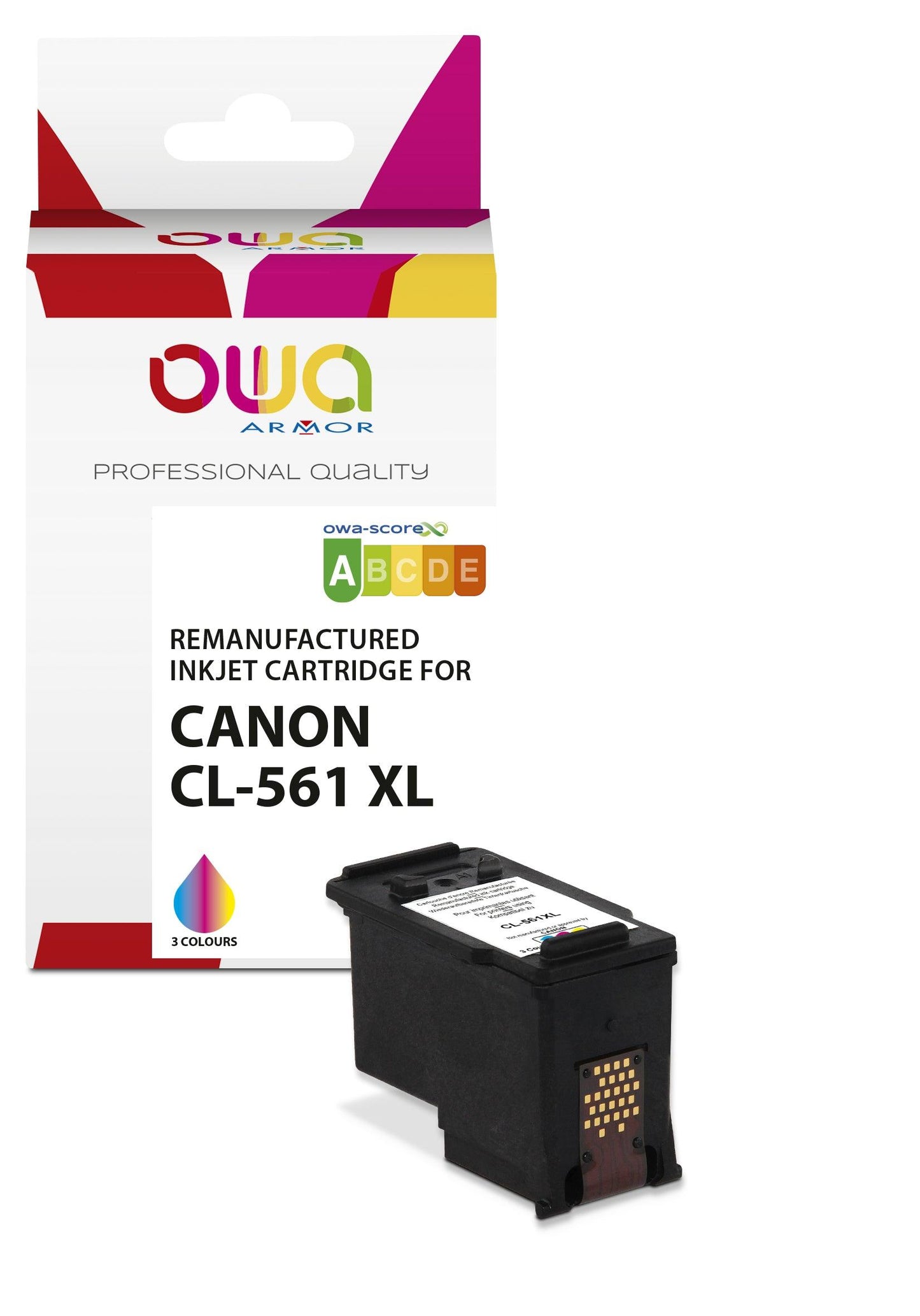 CANON CL 561XL - cartouche d'encre remanufacturée OWA pour CANON - haute capacité - 3 Couleurs - Cartouchify