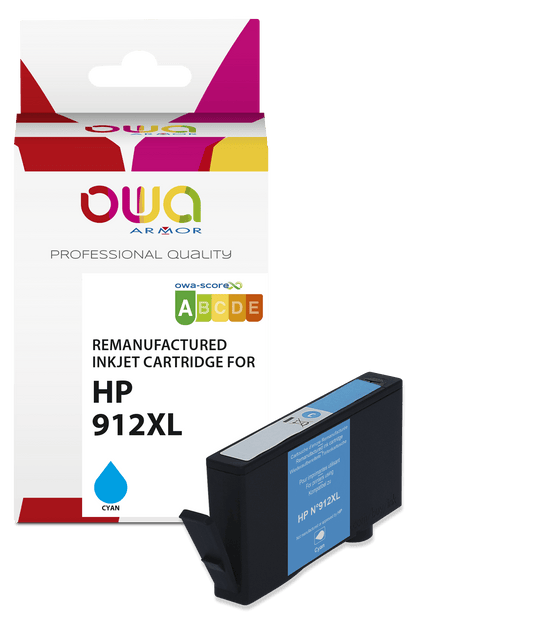 HP 912XL - cartouche d'encre remanufacturée OWA pour HP - haute capacité - Cyan - Cartouchify
