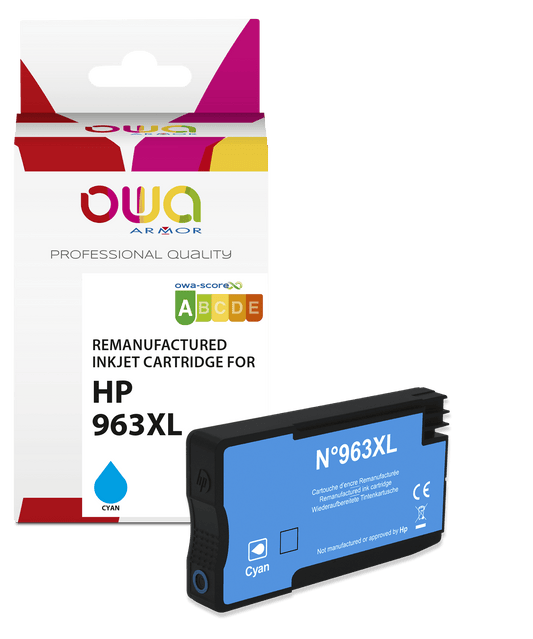 HP 963XL - cartouche d'encre remanufacturée OWA pour HP - haute capacité - Cyan - Cartouchify