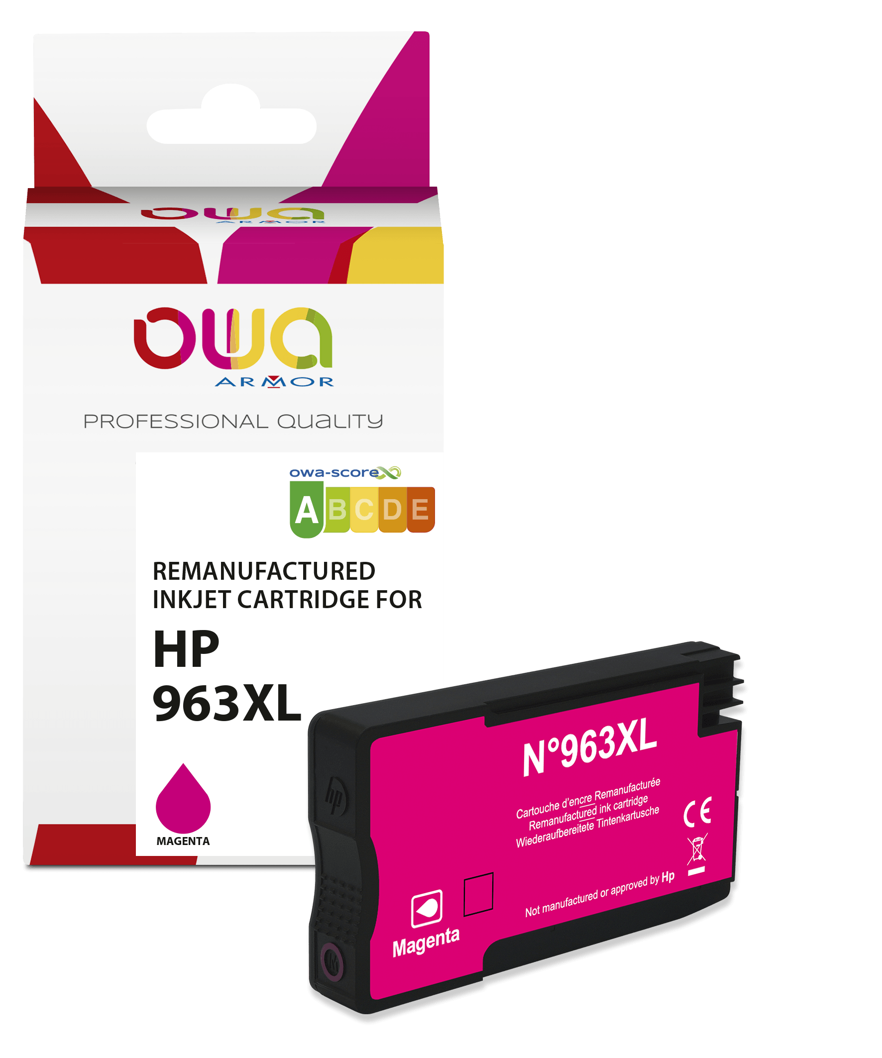 HP 963XL - cartouche d'encre remanufacturée OWA pour HP - haute capacité - Magenta - Cartouchify