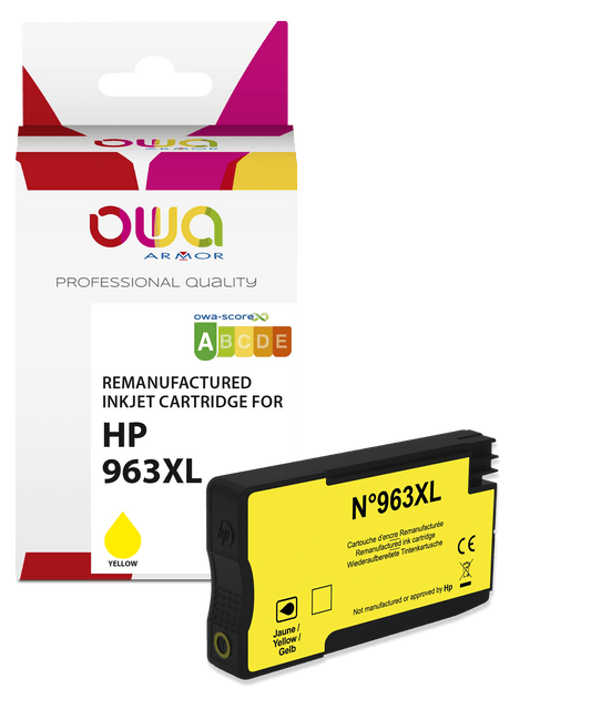 HP 963XL - cartouche d'encre remanufacturée OWA pour HP - haute capacité - Jaune - Cartouchify