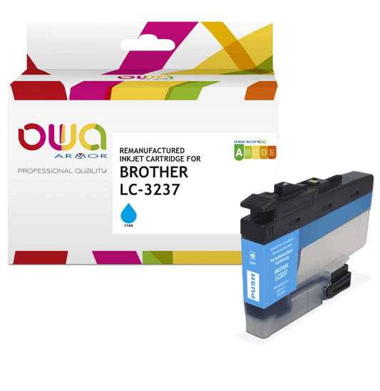 BROTHER LC3237 - cartouche d'encre remanufacturée OWA pour BROTHER - Cyan - Cartouchify