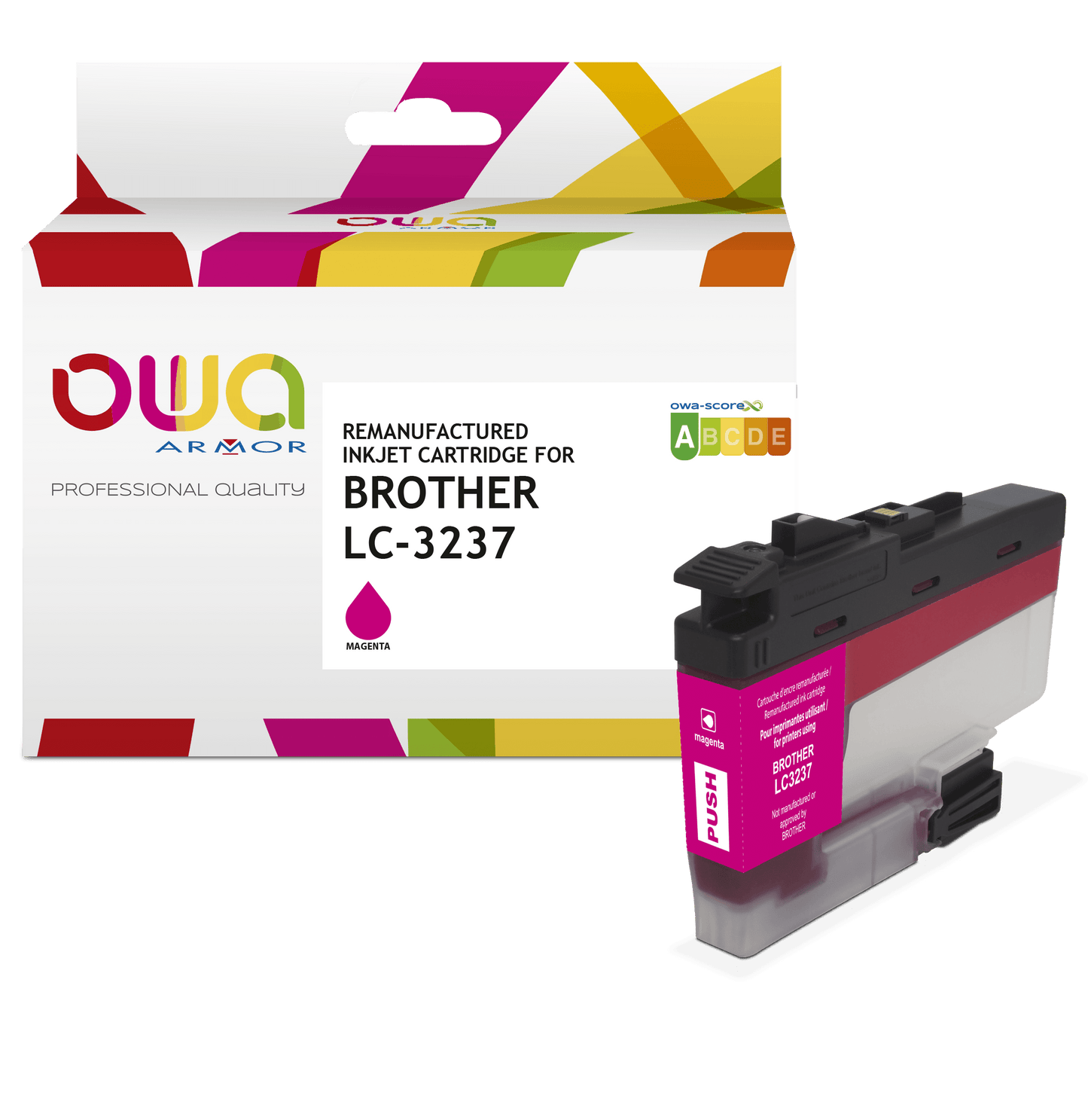 BROTHER LC3237 - cartouche d'encre remanufacturée OWA pour BROTHER - Magenta - Cartouchify