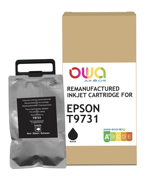 EPSON T9731 - cartouche d'encre remanufacturée OWA pour EPSON - Noir - Cartouchify
