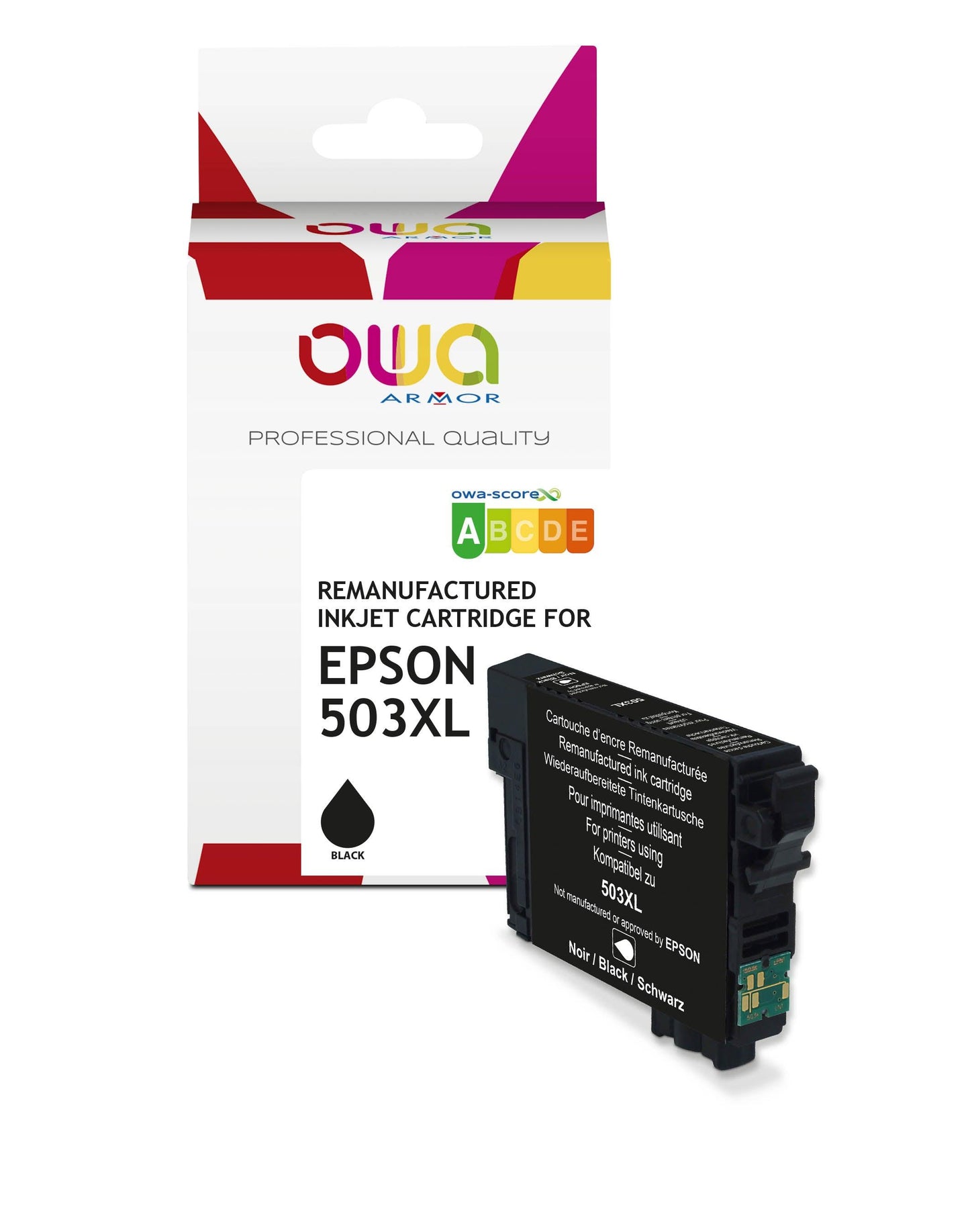 EPSON 503XL - cartouche d'encre remanufacturée OWA pour EPSON - haute capacité - Noir - Cartouchify