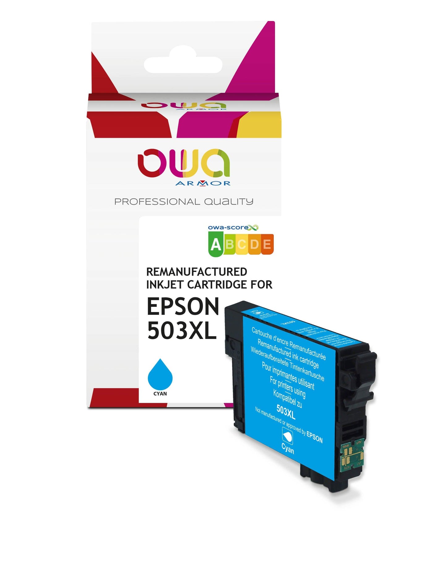 EPSON 503XL - cartouche d'encre remanufacturée OWA pour EPSON - haute capacité - Cyan - Cartouchify