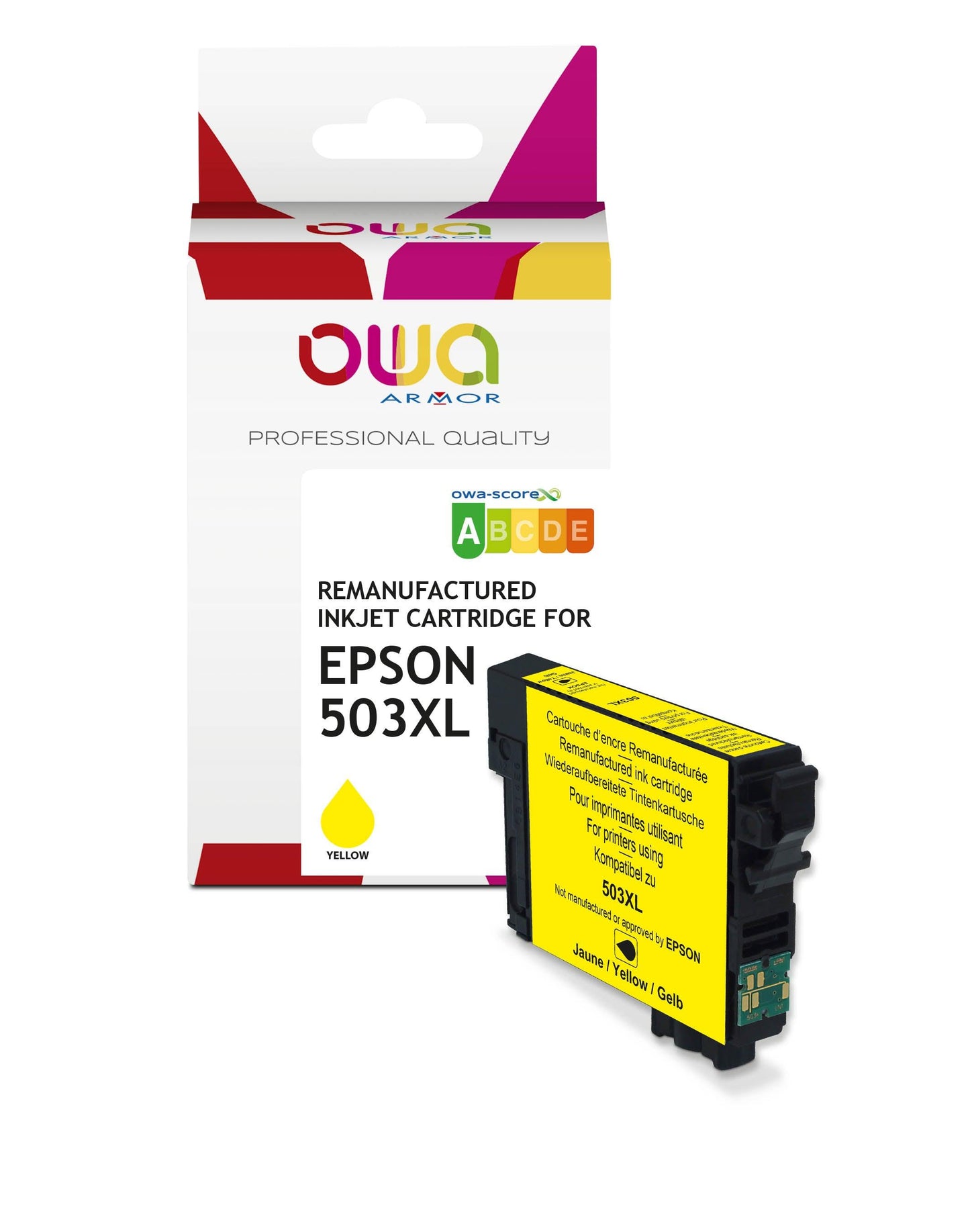 EPSON 503XL - cartouche d'encre remanufacturée OWA pour EPSON - haute capacité - Jaune - Cartouchify
