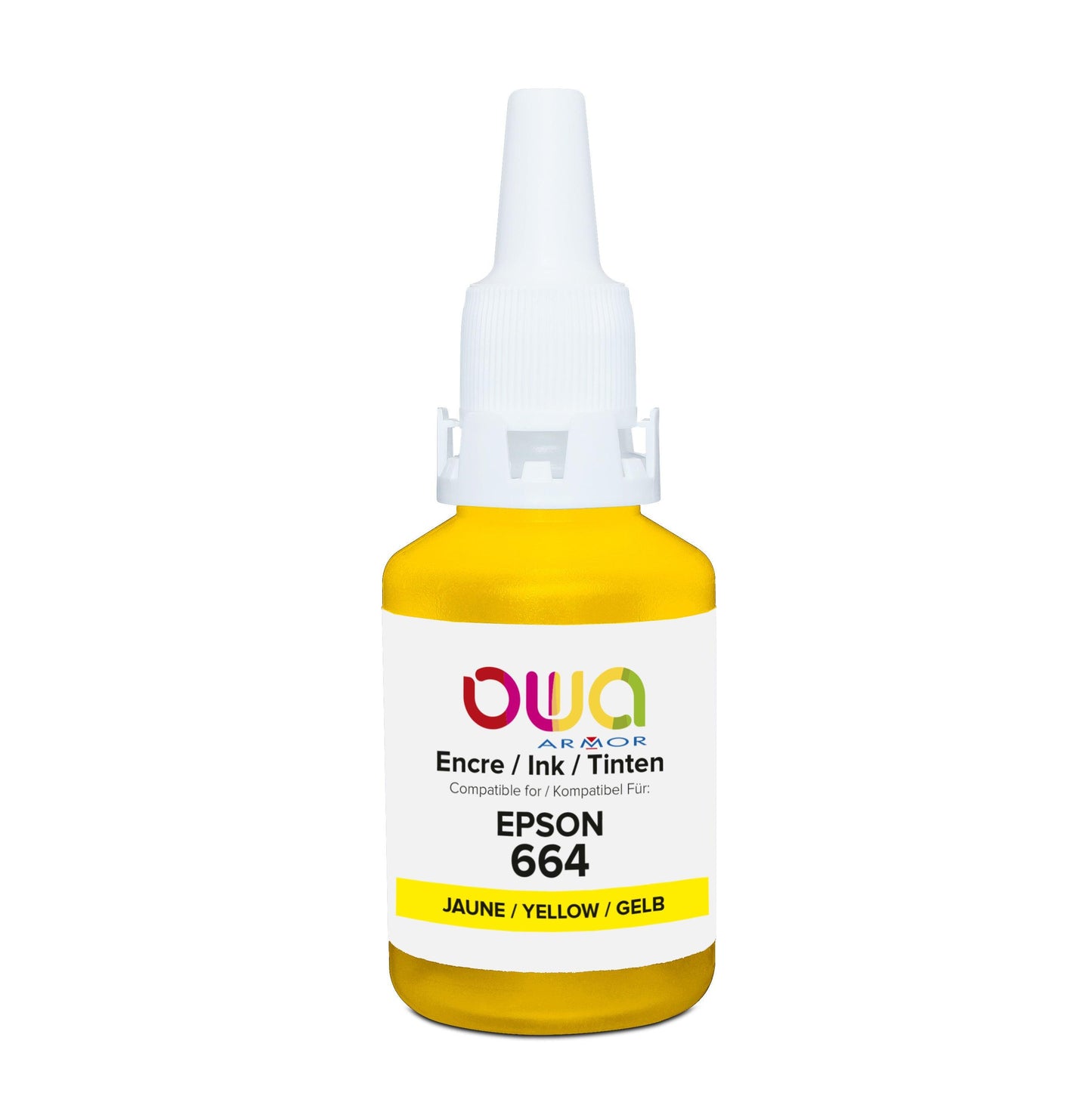 EPSON 664 - bouteille d'encre compatible OWA pour EPSON - Jaune - Cartouchify