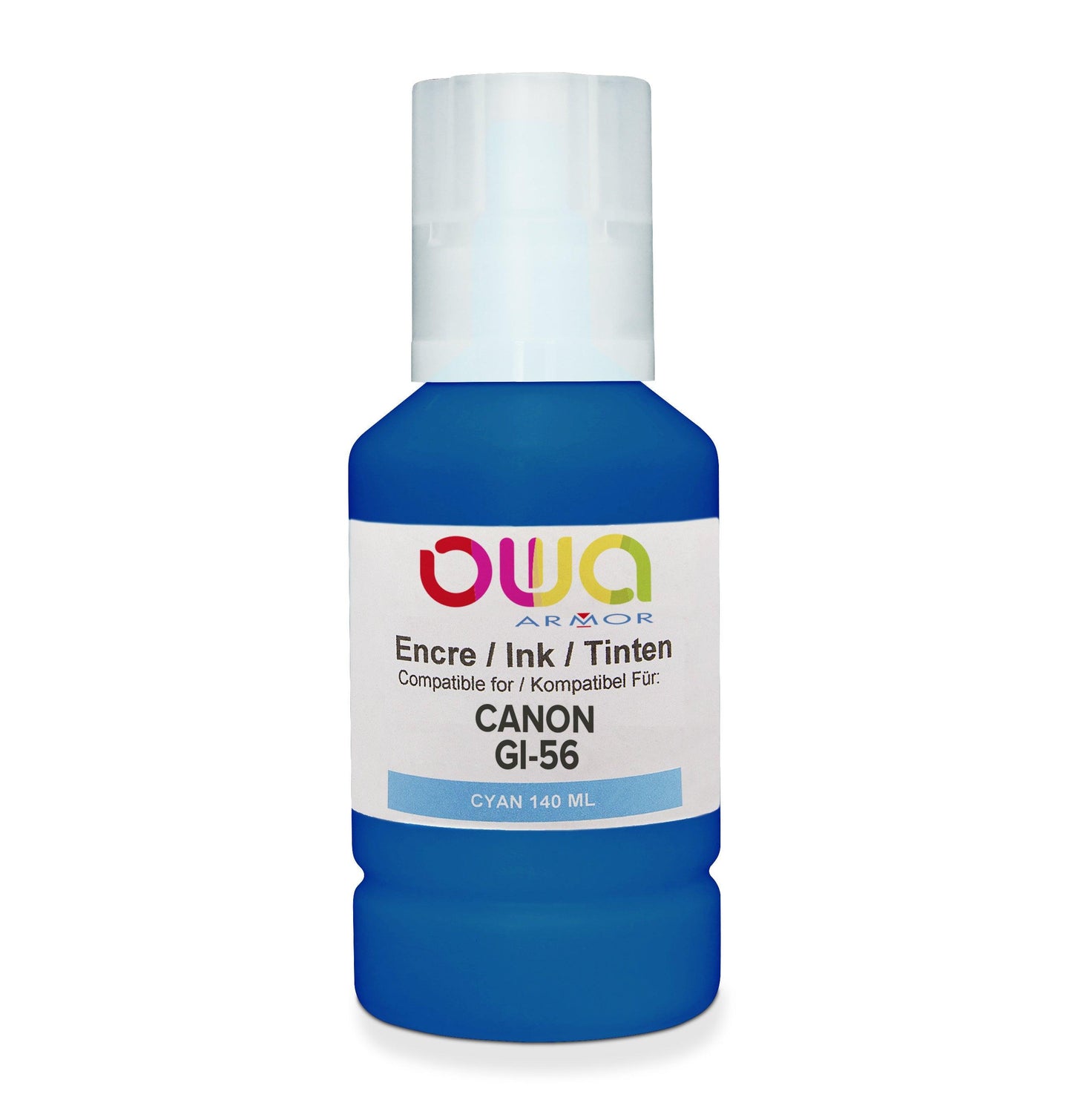 CANON GI-56 - bouteille d'encre compatible OWA pour CANON - Cyan - Cartouchify