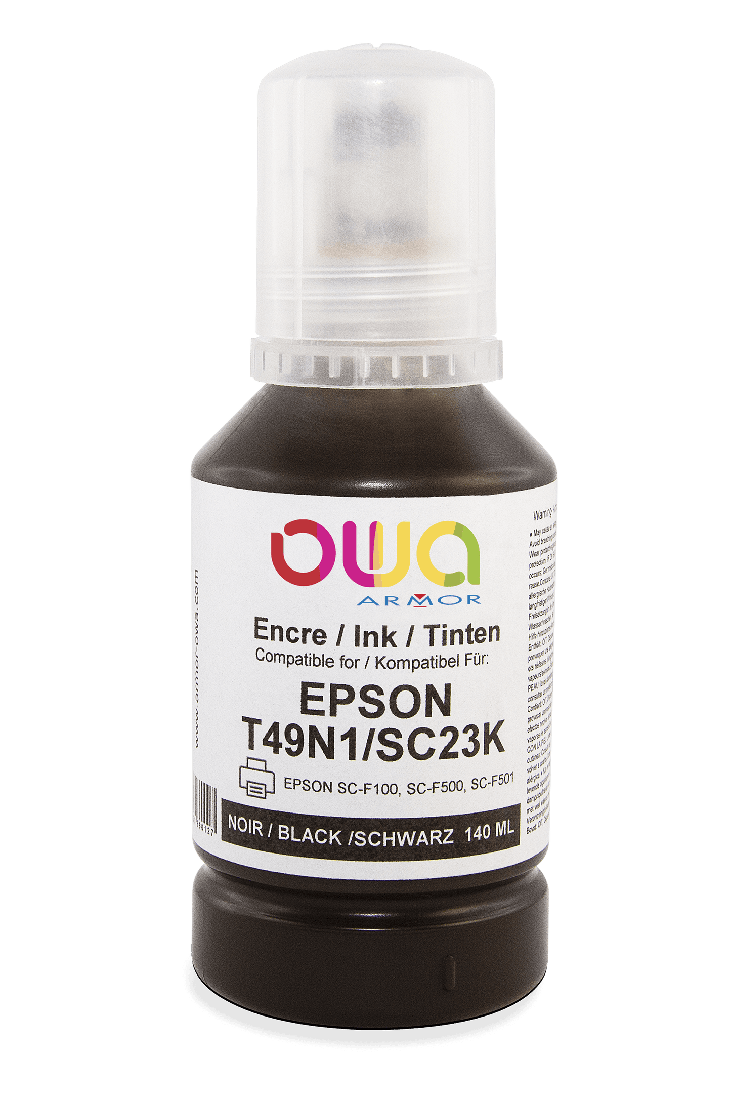 EPSON T49N - bouteille d'encre compatible OWA pour EPSON - Noir - Cartouchify