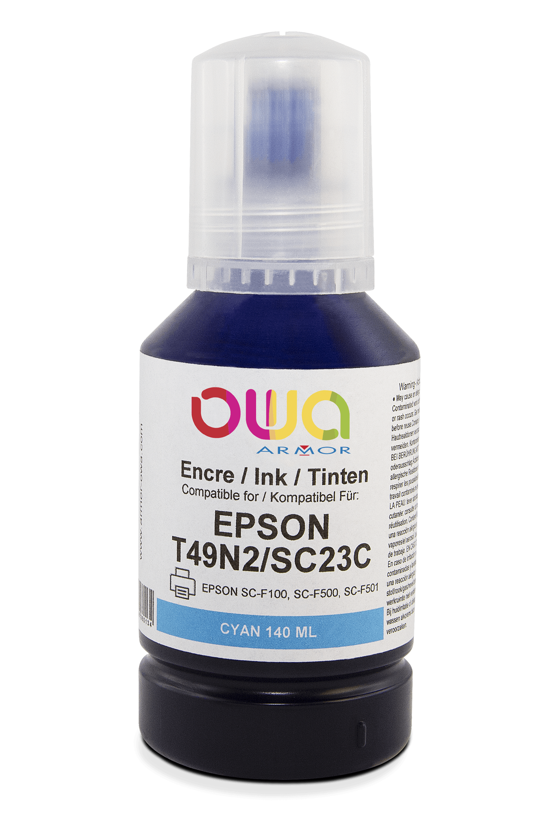 EPSON T49N - bouteille d'encre compatible - Cyan - Cartouchify