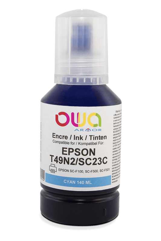 EPSON T49N - bouteille d'encre compatible - Cyan - Cartouchify