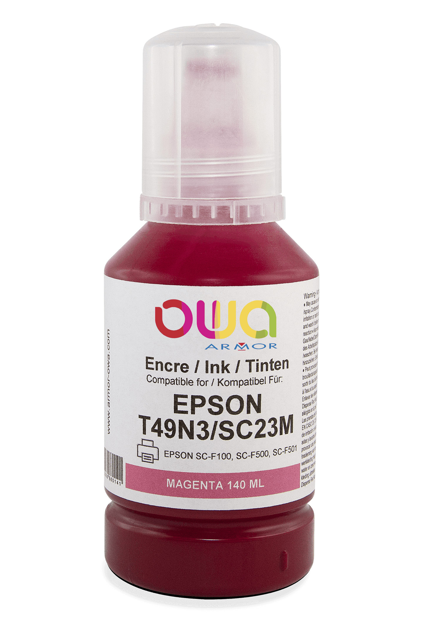 EPSON T49N - bouteille d'encre compatible - Magenta - Cartouchify