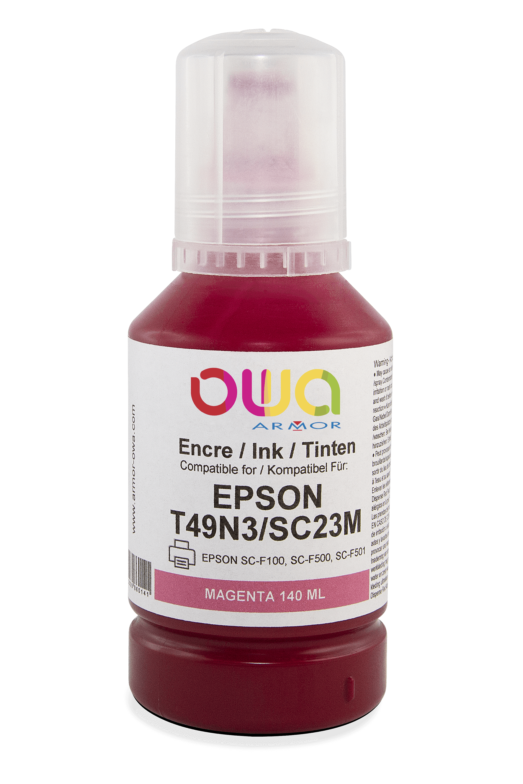 EPSON T49N - bouteille d'encre compatible - Magenta - Cartouchify