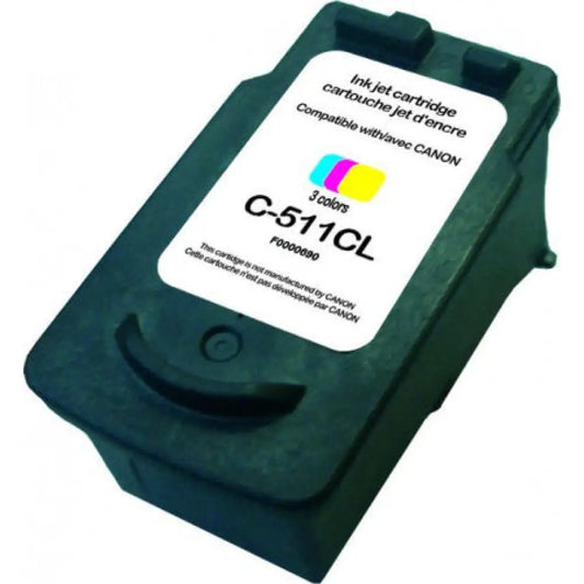 Cartouche compatible Canon CL 511 2972B001 - 3 Couleurs avec niveaux d’encre - Jet remanufacturé Switch RE