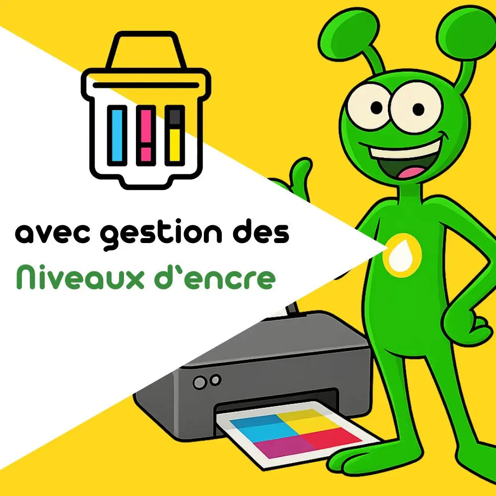 Cartouche compatible hp 652XL F6V24AE 3 Couleurs avec niveaux d’encre - Jet remanufacturé Switch