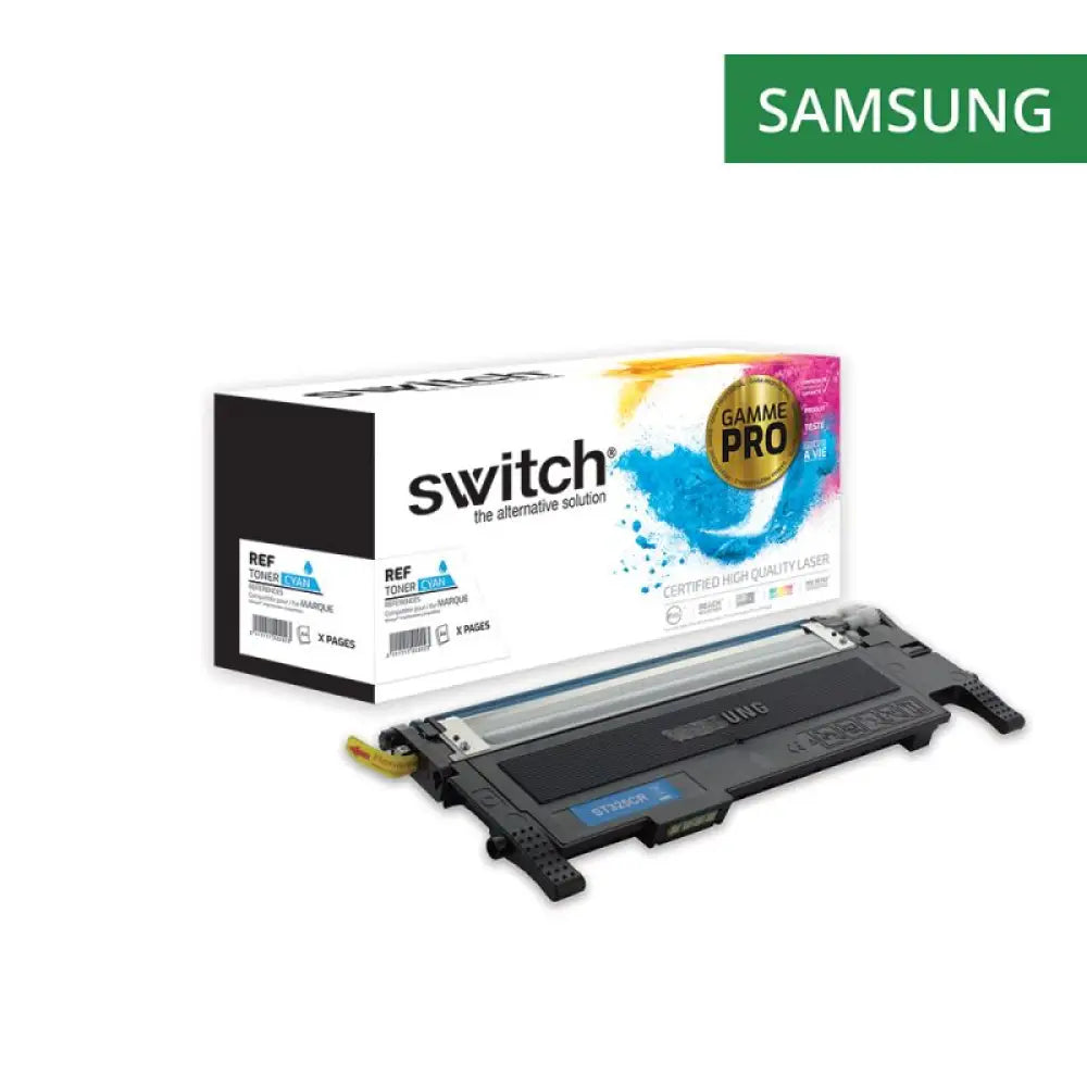 Cartouche laser compatible Samsung CLT-C4072SELS Cyan - Toner Switch