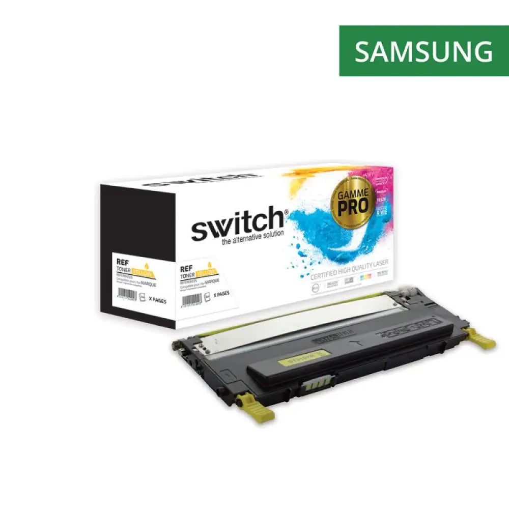 Cartouche laser compatible Samsung CLT-Y4092SELS Jaune - Toner Switch