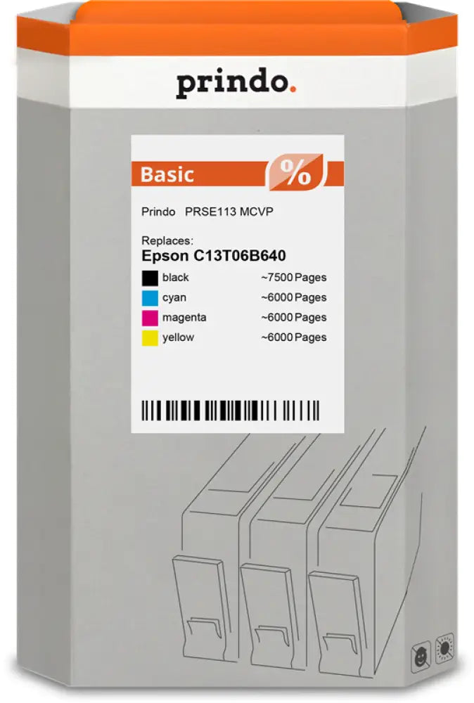 Compatible avec Epson 113 Prindo Basic Multipack Noir(e) / Cyan / Magenta / Jaune - Consommable imprimante