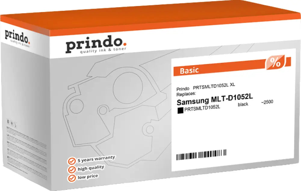 Compatible avec Samsung MLT-D1052L Prindo Basic XL Noir(e) Toner - compatible