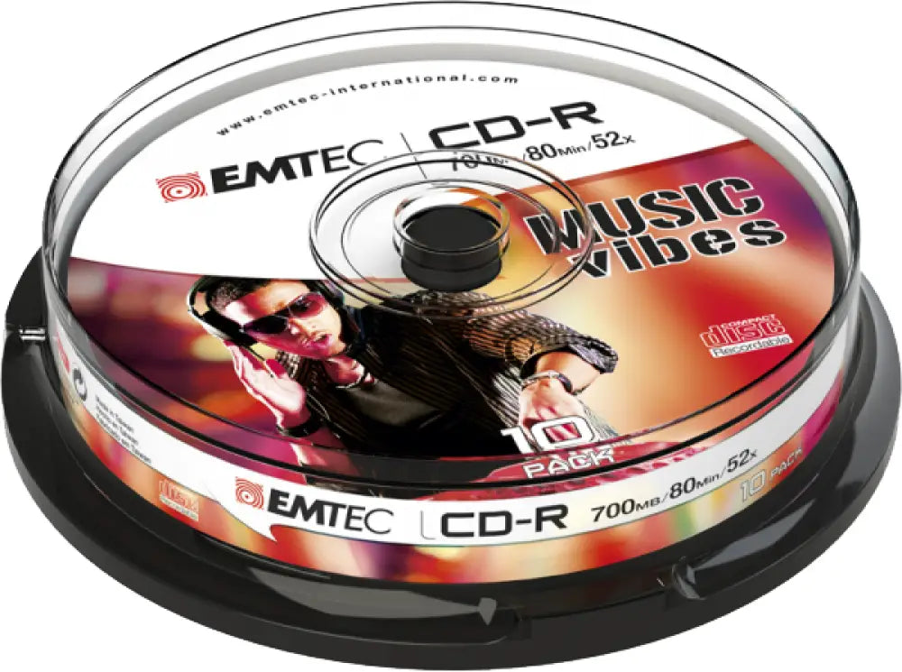 EMTEC CD-R 700MB/80Min/52x broche de 10 (ECOC801052CB) (005-818) - CD-DVD