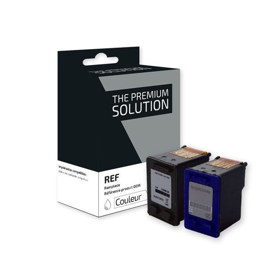 The Premium Solution hp 27 / 28  Pack 4 Couleurs 1B-1CMY