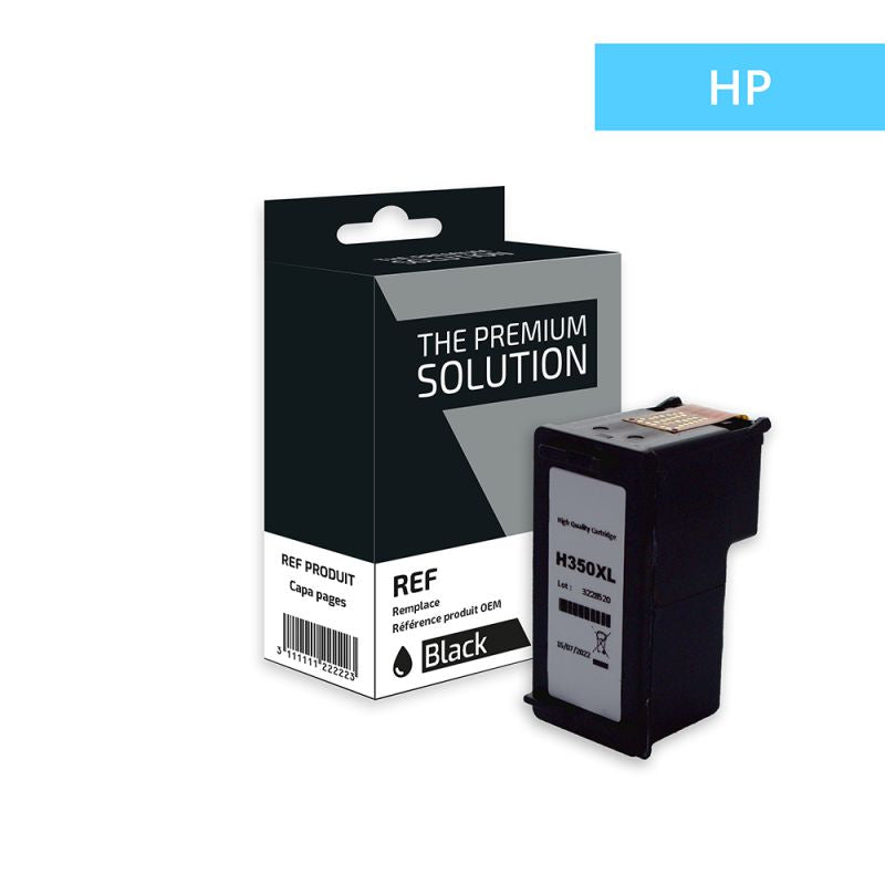 The Premium Solution hp 350XL / 351XL CB336EE Noir 1B