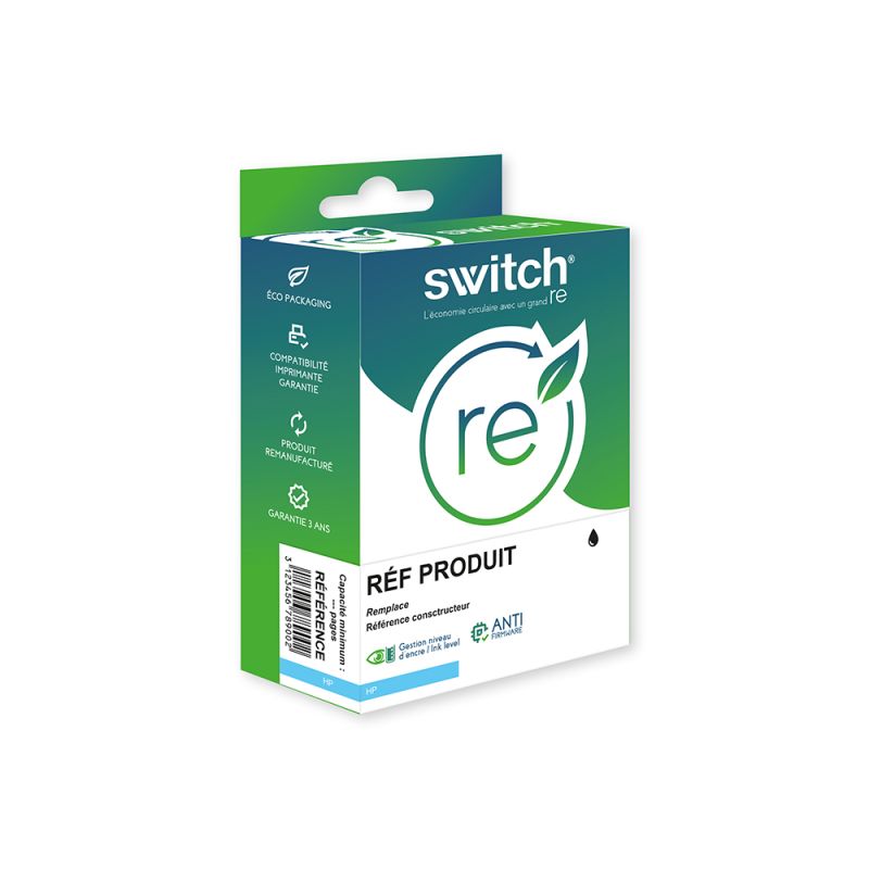 Switch RE hp 653XL 3YM75AE Noir 1B