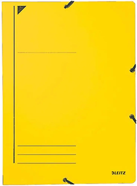 LEITZ Chemise à élastique format A4 carton jaune - Chemises & trieurs