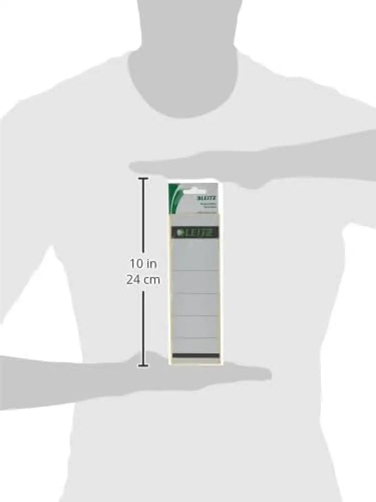 LEITZ Etiquette pour dos de classeur 61 x 192 mm gris - Etiquettes