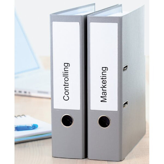 HERMA Etiquette dos de classeur SPECIAL, 192 x 61 mm, blanc - Cartouchify