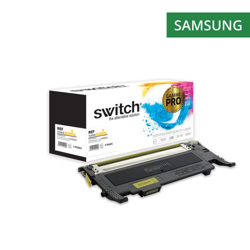 Cartouche laser compatible Samsung CLT-Y4072SELS Jaune - Cartouchify