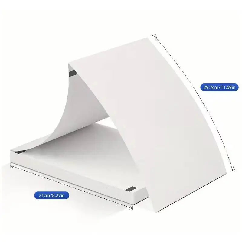 200 feuilles de papier continu Thermique (210x297 mm) - Blanc - Papier Phomemo