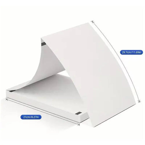 200 feuilles de papier continu Thermique (210x297 mm) - Blanc - Papier Phomemo